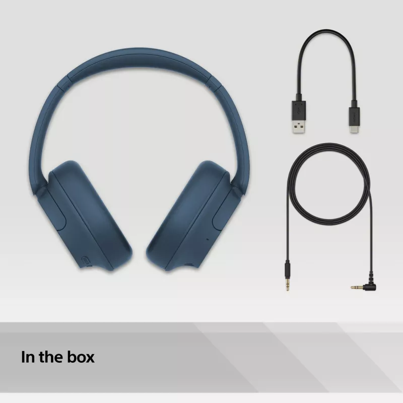 Sony WH-CH720N Wireless Noise Cancelling Headphones, Blue