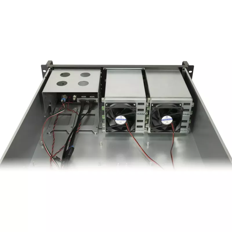 Server Rack Inter-Tech 3U-3508 Black 480x528x132mm 5.25 inch HDD
