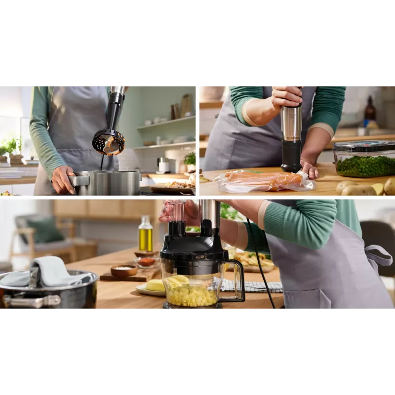 Bosch Serie 6 MSM6M622 blender 0.6 L Cooking blender 1000 W Black, Stainless steel
