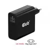 CLUB3D Travel Charger 140 Watt GaN technology, Single port USB Type-C, Power Delivery(PD) 3.1 Support