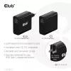 CLUB3D Travel Charger 140 Watt GaN technology, Single port USB Type-C, Power Delivery(PD) 3.1 Support