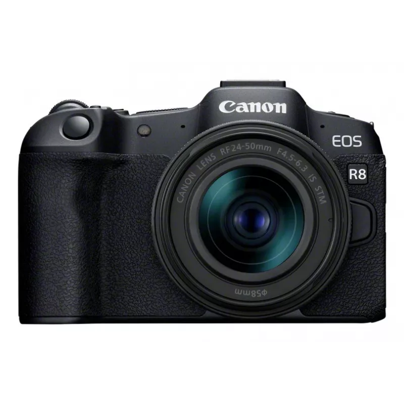Canon EOS R8 + RF 24-50mm F4.5-6.3 IS STM Kit, 24.2 MP, 6000 x 4000 pixels, CMOS, 4K Ultra HD, Touchscreen, Black