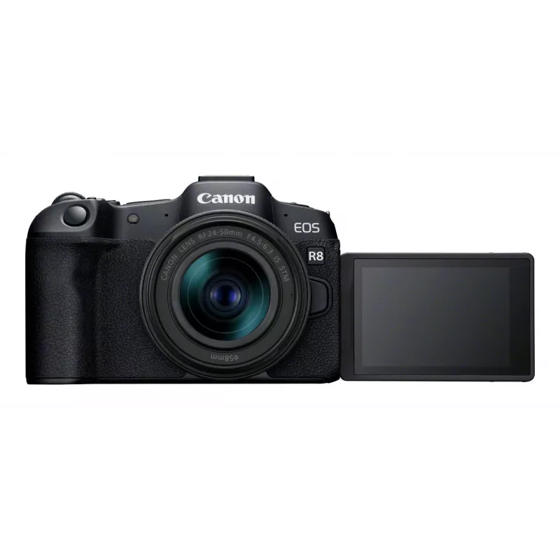 Canon EOS R8 + RF 24-50mm F4.5-6.3 IS STM Kit, 24.2 MP, 6000 x 4000 pixels, CMOS, 4K Ultra HD, Touchscreen, Black