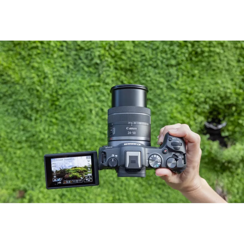 Canon EOS R8 + RF 24-50mm F4.5-6.3 IS STM Kit, 24.2 MP, 6000 x 4000 pixels, CMOS, 4K Ultra HD, Touchscreen, Black