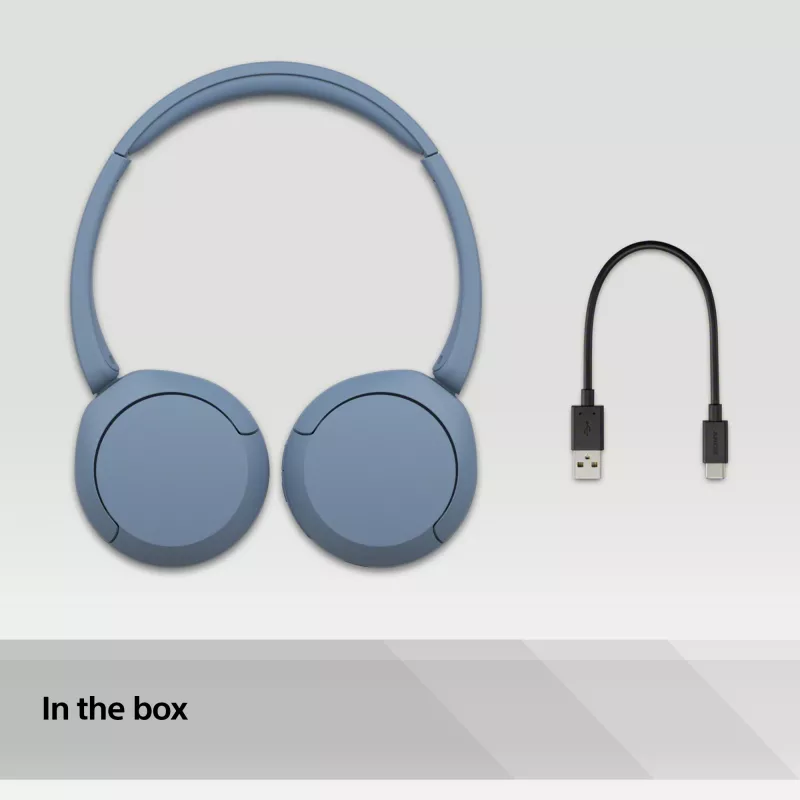 Sony WH-CH520 Headset Wireless Head-band Calls/Music USB Type-C Bluetooth Blue