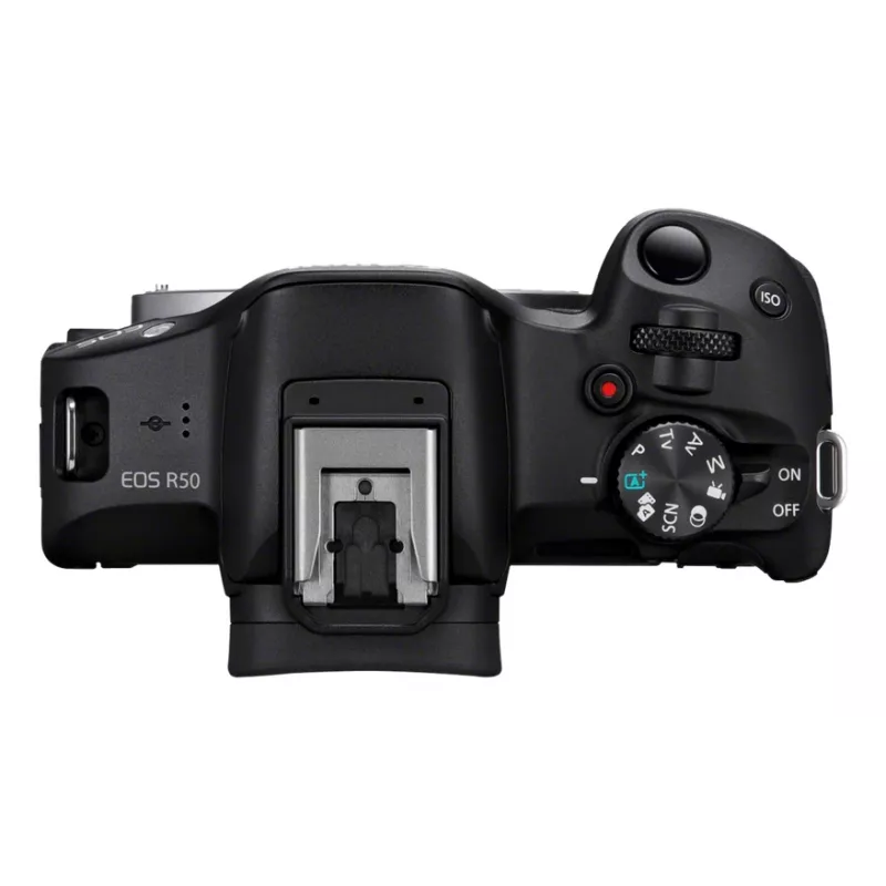 Canon EOS R50, Black + RF-S 18-45mm F4.5-6.3 IS STM Kit, 24.2 MP, 6000 x 4000 pixels, CMOS, 4K Ultra HD, Touchscreen, Black