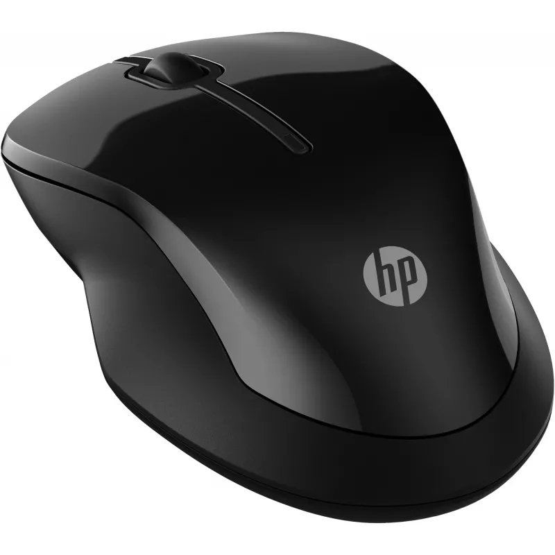 HP 250 Dual Mouse, Ambidextrous, Bluetooth + USB Type-A, 1600 DPI, Black
