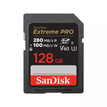 WESTERN DIGITAL SanDisk PRO 128GB V60 UHS-II SD Cards 280/100MB/S V60 C10 UHS-II