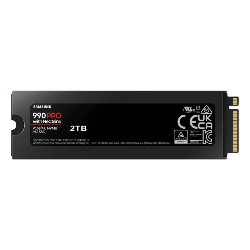 SSD disk Samsung 990 PRO with Heatsink 2000 GB M.2 2280 M.2 NVMe MZ-V9P2T0CW