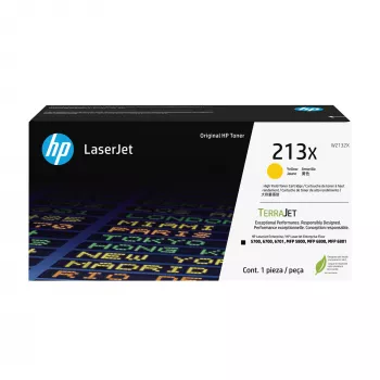 HP 213X High Yield Yellow Original LaserJet Toner Cartridge, 6000 pages, Yellow, 1 pc(s)