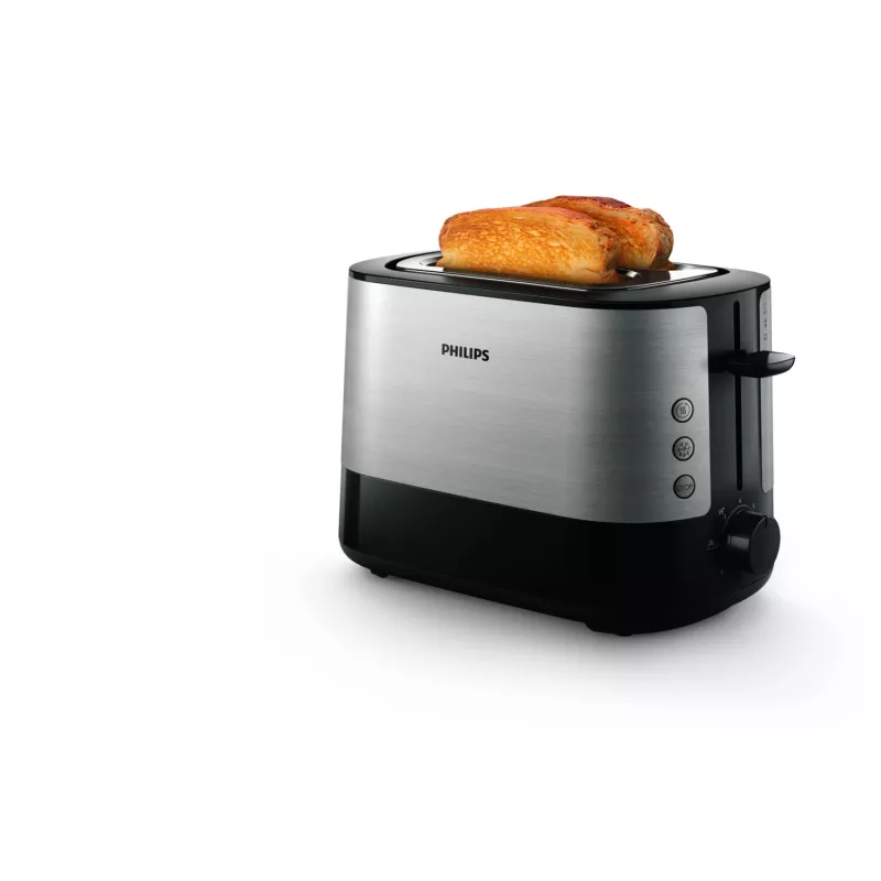 Philips Viva Collection HD2635/90 toaster 7 2 slice(s) Black, Titanium