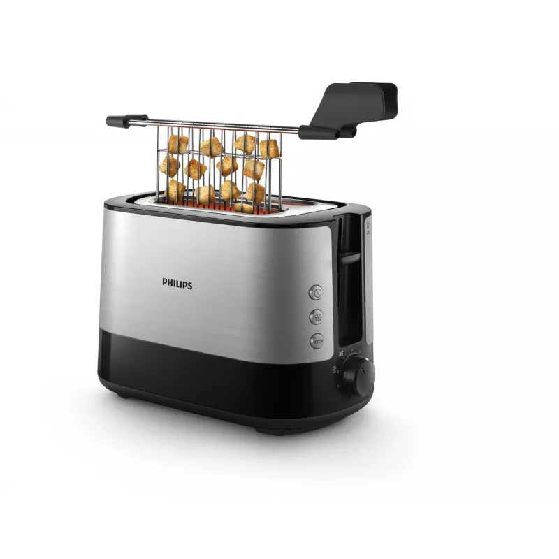 Philips Viva Collection HD2635/90 toaster 7 2 slice(s) Black, Titanium