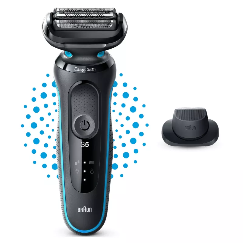 Braun Series 5 51-M1200s men's shaver Foil shaver Trimmer Black, Blue