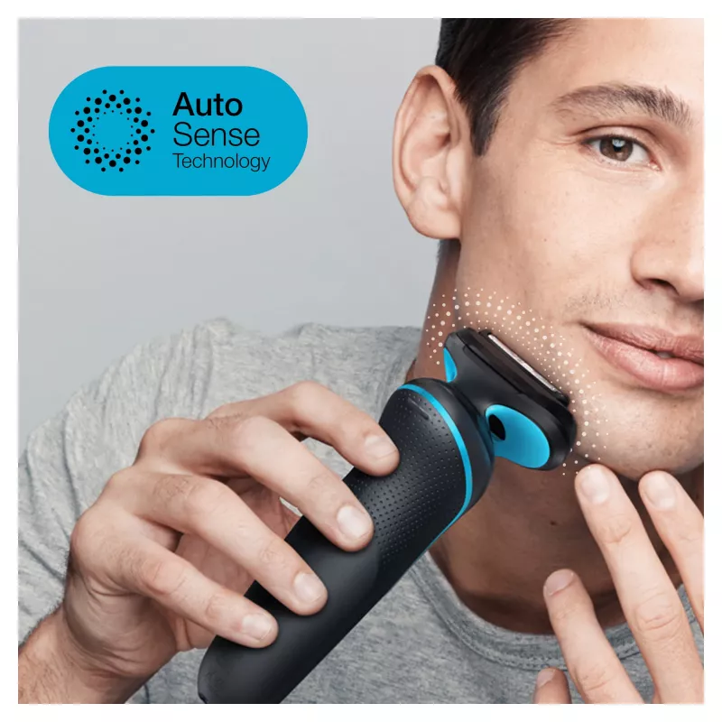 Braun Series 5 51-M1200s men's shaver Foil shaver Trimmer Black, Blue