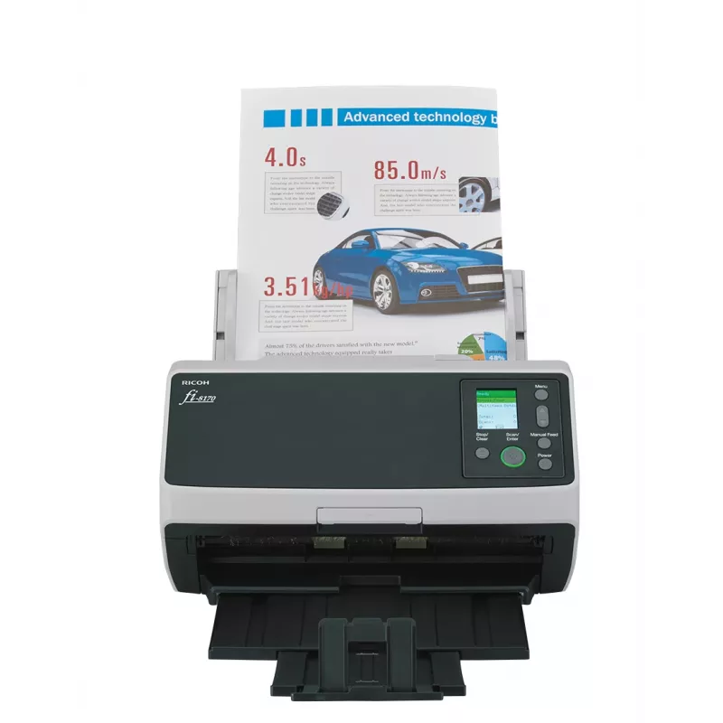 Ricoh fi-8170 ADF + Manual feed scanner 600 x 600 DPI A4 Black, Grey