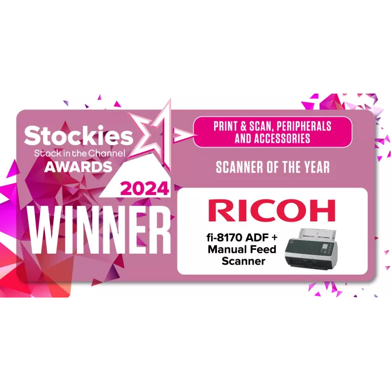 Ricoh fi-8170 ADF + Manual feed scanner 600 x 600 DPI A4 Black, Grey
