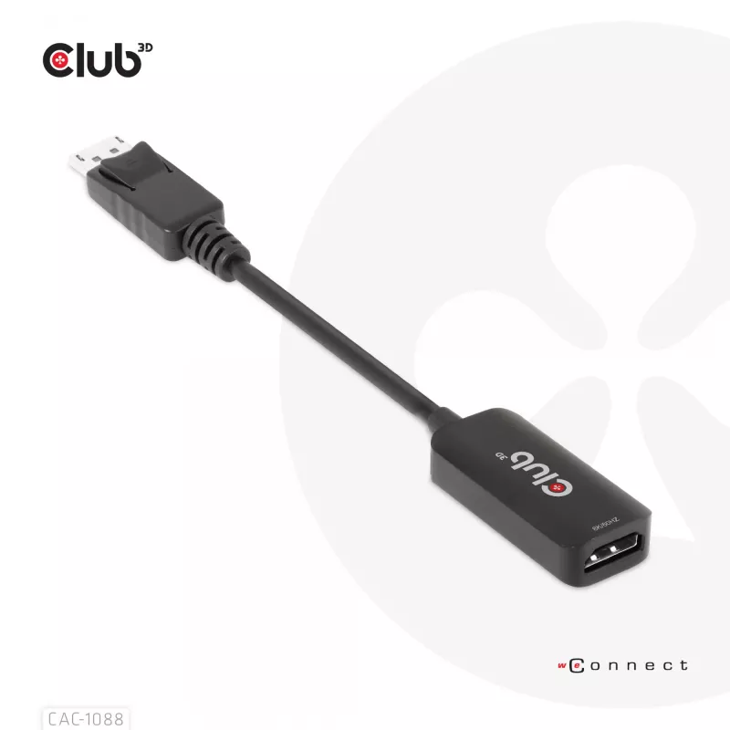 CLUB3D DisplayPort1.4 to HDMI 4K120Hz/8K60Hz HDR Active adapter M/F