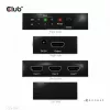 CLUB3D 3 to 1 HDMI™ 8K60Hz/4K120Hz Switch, 7680 x 4320 pixels, 8K Ultra HD, Black