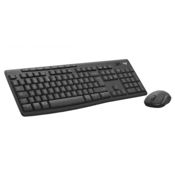 Keyboard and mouse set Logitech MK370 Combo for Business — full-size QWERTY (US International), RF Wireless + Bluetooth, graphite