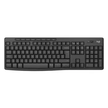 Keyboard and mouse set Logitech MK370 Combo for Business — full-size QWERTY (US International), RF Wireless + Bluetooth, graphite
