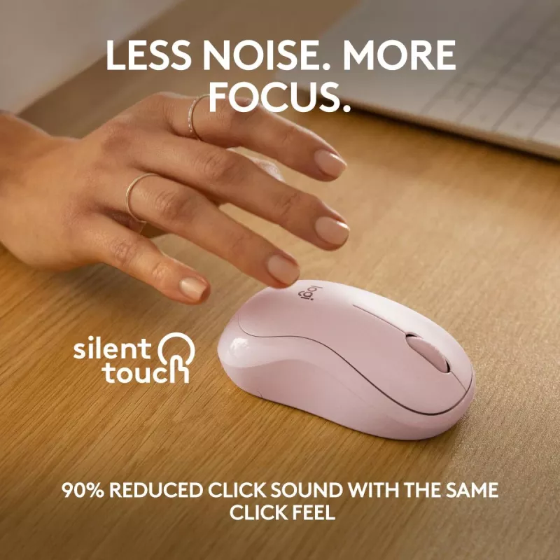 LOGITECH M240 Silent Mouse - Bluetooth - Pink