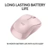 LOGITECH M240 Silent Mouse - Bluetooth - Pink