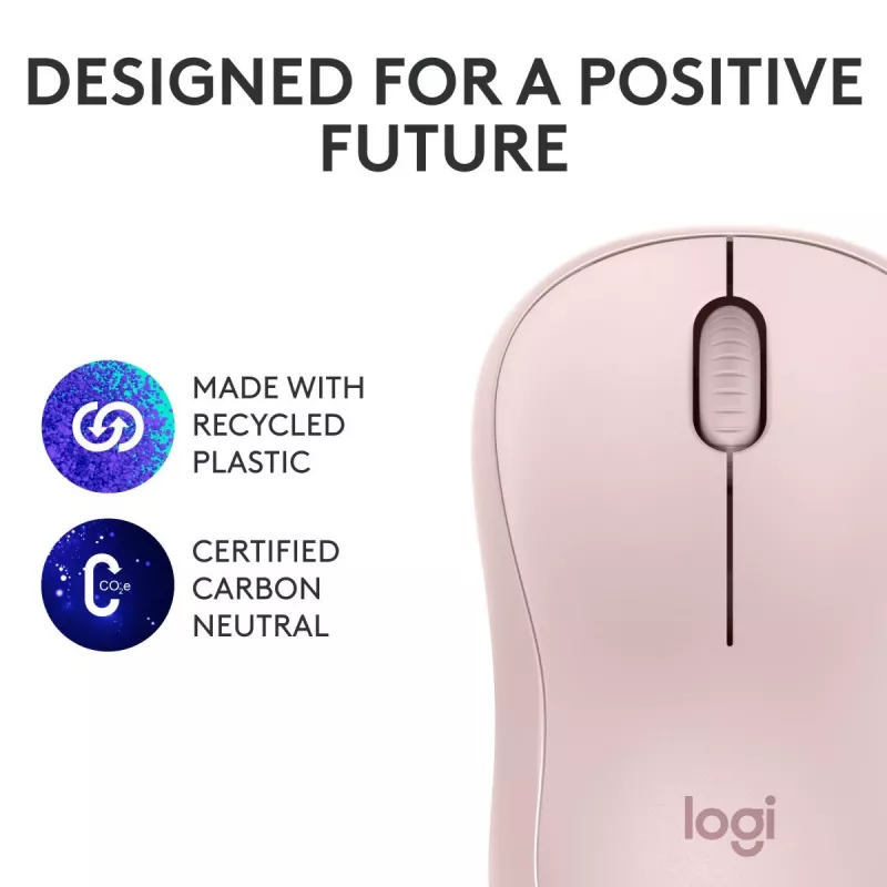 LOGITECH M240 Silent Mouse - Bluetooth - Pink