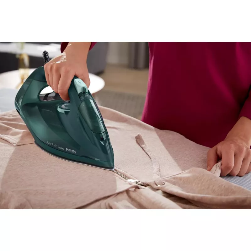 Philips 7000 series DST7050/70 iron Steam iron SteamGlide Elite soleplate 2800 W Green