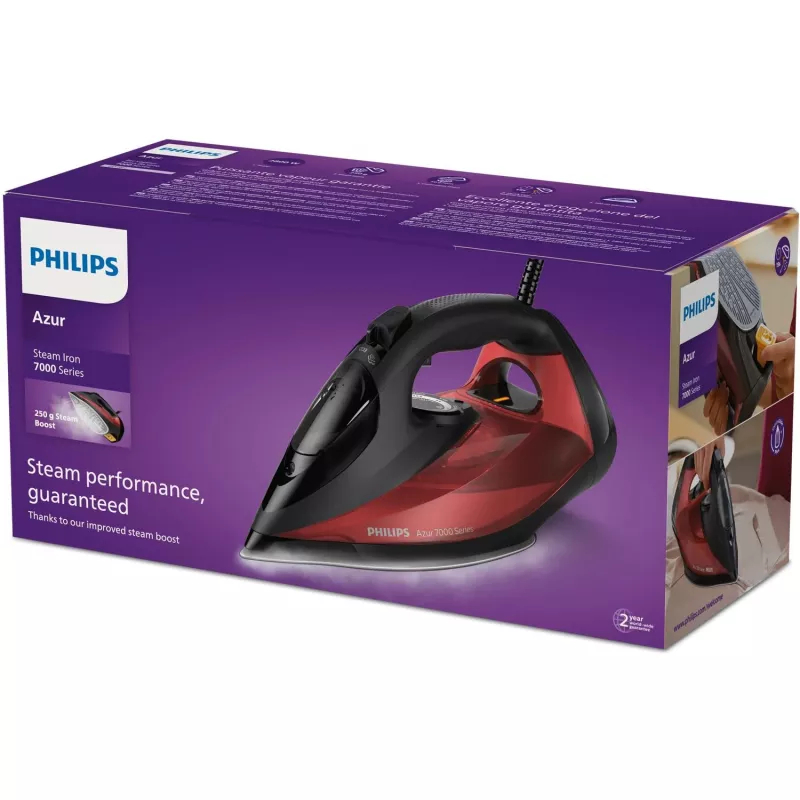 Philips 7000 series DST7022/40 iron Steam iron SteamGlide Plus soleplate 2800 W Black