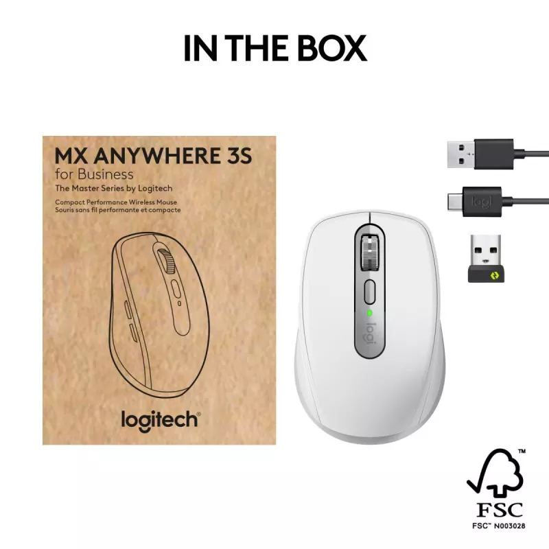 LOGITECH Mx Anywhere 3s For Business - Pale Grey - Emea28-935