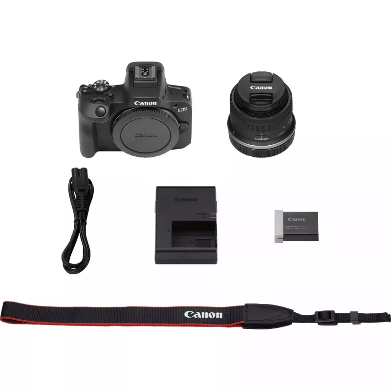 Canon EOS R100 + RF-S 18-45mm F4.5-6.3 IS STM Kit MILC 24.1 MP CMOS 6000 x 4000 pixels Black