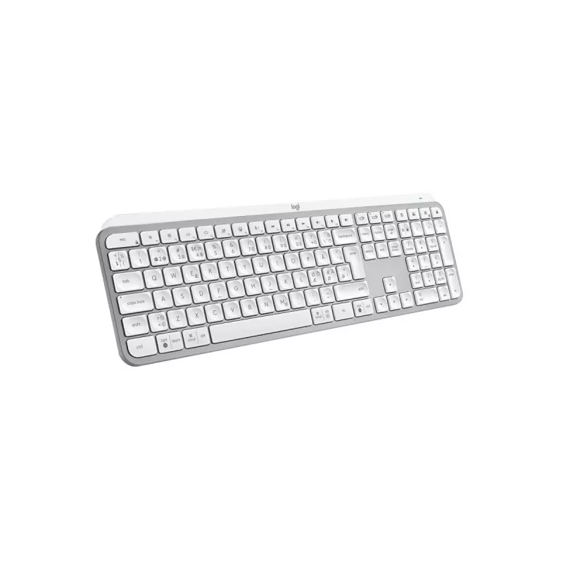 Logitech MX Keys S Keyboard Universal RF Wireless + Bluetooth QWERTY Danish Finnish Norwegian Swedish Aluminium White