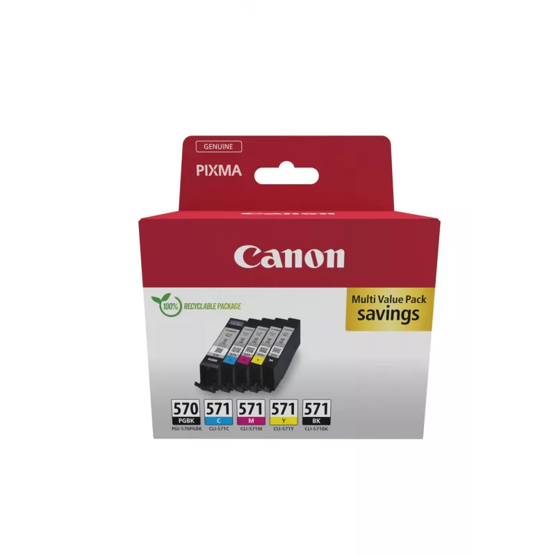 Canon 0372C006 ink cartridge 5 pc(s) Original Black, Cyan, Magenta, Yellow