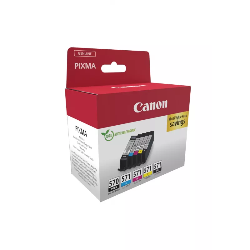 Canon 0372C006 ink cartridge 5 pc(s) Original Black, Cyan, Magenta, Yellow