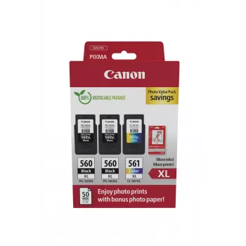Canon 3712C012 ink cartridge 3 pc(s) Original High (XL) Yield Black, Cyan, Magenta, Yellow