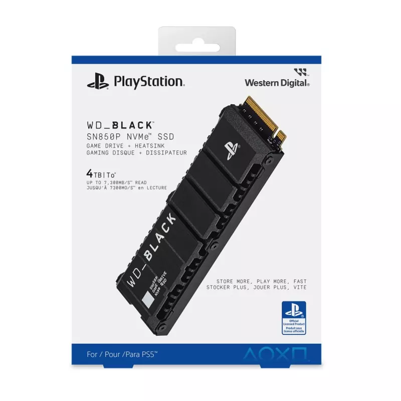 WESTERN DIGITAL SSD - WD_BLACK SN850P NVMe - 2TB - Pci-e Gen4 x4 - M.2 2280 - for PS5 consoles
