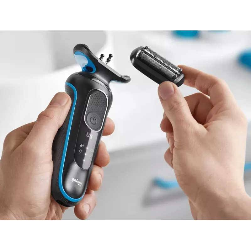 Braun 51-B1000s Foil shaver Black, Blue