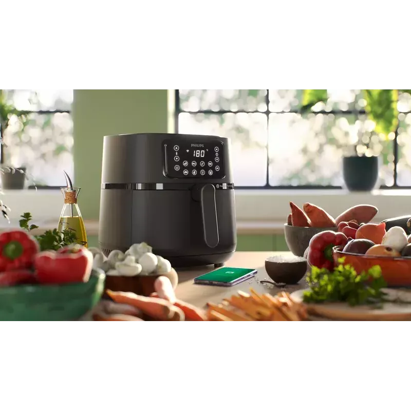 Hot air fryer Philips HD9285/93 5000 Series XXL Connected, 7.2 L, 2000 W, 16 programs