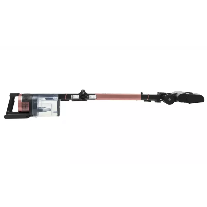 2-in-1 stick vacuum Shark Stratos, bagless, battery-powered, 60 min runtime, motorized brush, crevice tool, charging base