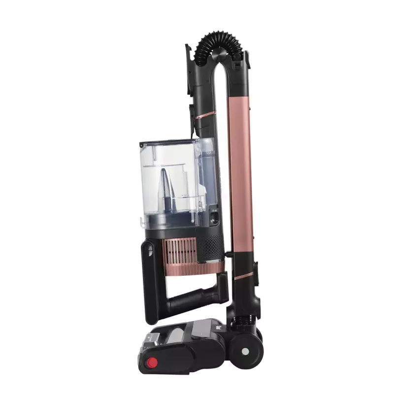 2-in-1 stick vacuum Shark Stratos, bagless, battery-powered, 60 min runtime, motorized brush, crevice tool, charging base