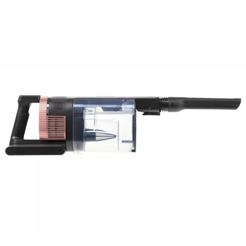 2-in-1 stick vacuum Shark Stratos, bagless, battery-powered, 60 min runtime, motorized brush, crevice tool, charging base