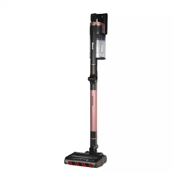 2-in-1 stick vacuum Shark Stratos, bagless, battery-powered, 60 min runtime, motorized brush, crevice tool, charging base