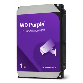 WESTERN DIGITAL Hard Drive - Wd Purple WD11PURZ - 1TB - SATA 6Gb/s - 3.5in - 5400Rpm - 64MB Cache - 110MB/s