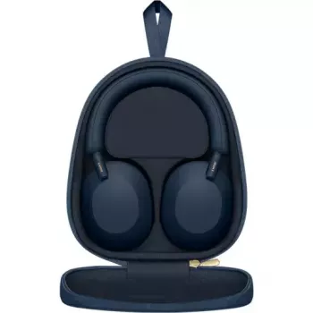 Sony WH-1000XM5 Noise Cancelling Wireless Headphones, 30 hours battery life, Overhead Bluetooth Headphones, Optimised for Alexa and Google Assistant, IOS and Android with Built-In Mic, in Midnight Blue