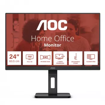 AOC E3 24E3QAF computer monitor 60.5 cm (23.8 inch) 1920 x 1080 pixels Full HD LCD Black
