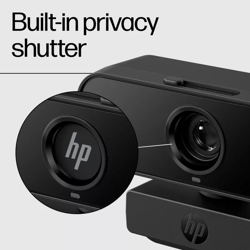 HP 430 FHD Webcam, 2 MP, 1920 x 1080 pixels, Full HD, 60 fps, 85°, Home