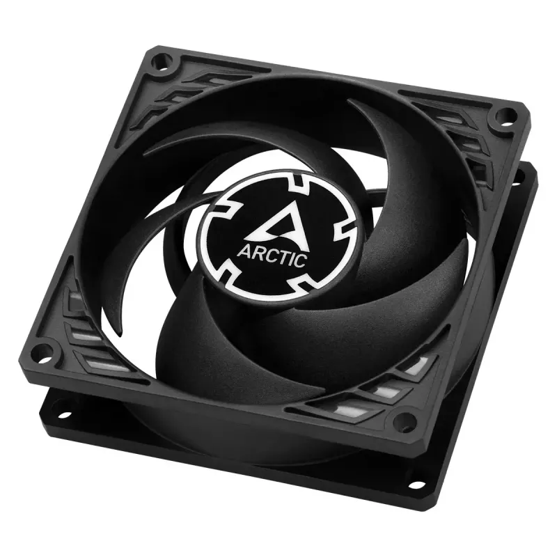 80 mm fan Arctic P8 Max High-Performance PWM, 80 mm diameter, black, 67.96 m³/h airflow, 0.6 sone