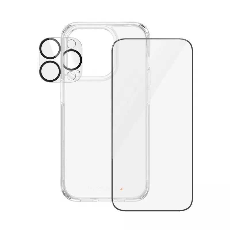 PanzerGlass 3-in-1 Pack iPhone 15 Pro Tempered Glass Transparent