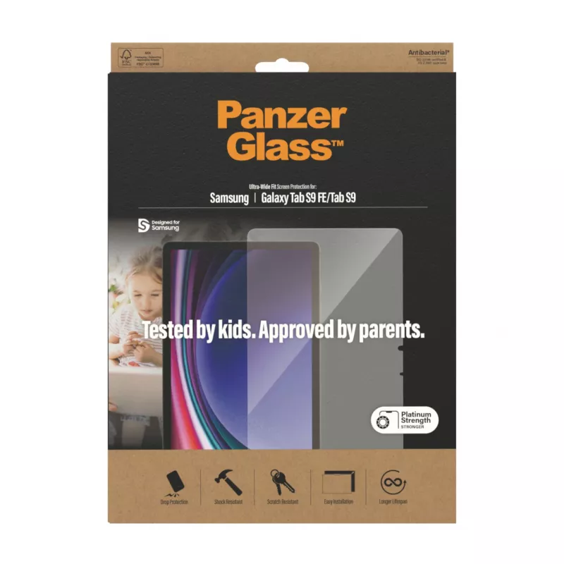 PanzerGlass ®️ Screen Protector Samsung Galaxy Tab S9 FE | S9 | Ultra-Wide Fit