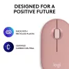 LOGITECH Pebble 2 M350s Wireless Optical Mouse Rose